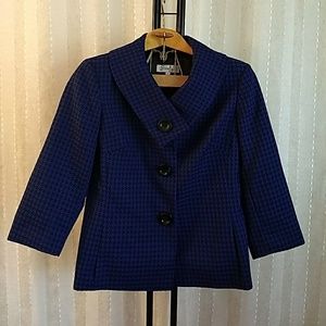 Vintage Emily black and blue blazer